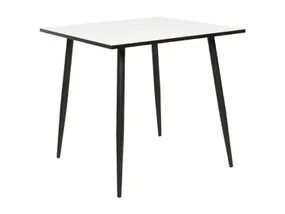 Стол обеденный BRW Saldes, 80х80 см, белый/черный WHITE фото