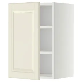 IKEA METOD МЕТОД, шафа навісна із полицями, білий / БУДБІН кремово-білий, 40x60 см 594.701.31 фото