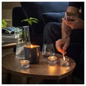 IKEA FRUKTSKOG ФРУКТСКОГ, ароматизована свічка-таблетка, Ветивер і герань / чорна бірюза, 3,5 години. 105.558.53 фото thumb №3