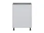BRW Нижний кухонный шкаф Верди 60 см правый светло-серый матовый, греноловый серый/светло-серый матовый FL_D_60/82_P-SZG/JSZM фото