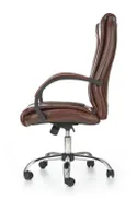 Крісло комп'ютерне офісне обертове HALMAR RELAX коричневий, екошкіра фото thumb №2