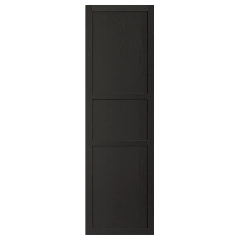 IKEA LERHYTTAN ЛЕРХЮТТАН, дверцята, чорна морилка, 60x200 см 003.560.62 фото №1