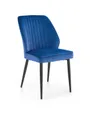 Кухонний стілець HALMAR K432 темно-синій фото