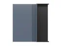 BRW Верди кухонный угловой верхний шкаф правый мистик матовый строит угловой 90х95см, черный/матовый FL_GNW_90/95/40_P/B-CA/MIM фото thumb №1
