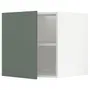 IKEA METOD МЕТОД, верхня шафа для холодильн / мороз кам, білий / БОДАРП сіро-зелений, 60x60 см 394.693.79 фото