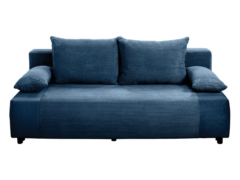 BRW Тримісний диван-ліжко Gapi з ящиком для зберігання велюровий вельветовий синій SO3-GAPI-LX_3DL-G2_BD5E04 фото №1