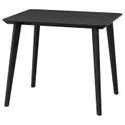 IKEA LISABO ЛІСАБО, стіл, чорний, 88x78 см 605.637.80 фото thumb №1