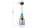 BRW Подвесной светильник Tropea 13 см из дымчатого стекла 094592 фото thumb №3