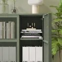 IKEA IVAR ІВАР, шафа з дверцятами, сіро-зелена сітка, 80x83 см 505.312.52 фото thumb №4