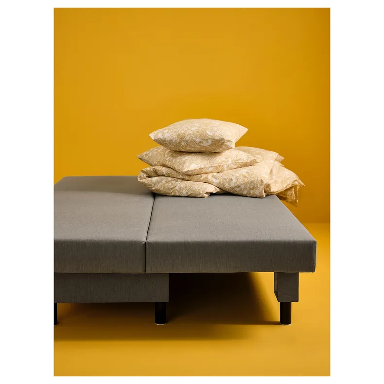 IKEA ÄLVDALEN ЕЛЬВДАЛЕН, 3-місний диван-ліжко, КНІСА сіро-бежевий 505.306.48 фото №7
