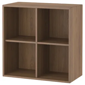 IKEA EKET ЕКЕТ, шафа, 4 відділення, коричневий/горіховий, 70x35x70 см 105.745.83 фото