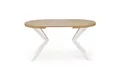 Розкладний стіл HALMAR PERONI 100-250x100 см золотий дуб - білий фото thumb №11