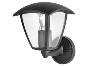 BRW Уличный настенный светильник Igma алюминиевый черный 093441 фото