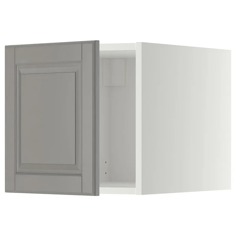 IKEA METOD МЕТОД, верхний шкаф, белый / бодбинский серый, 40x40 см 394.667.00 фото №1