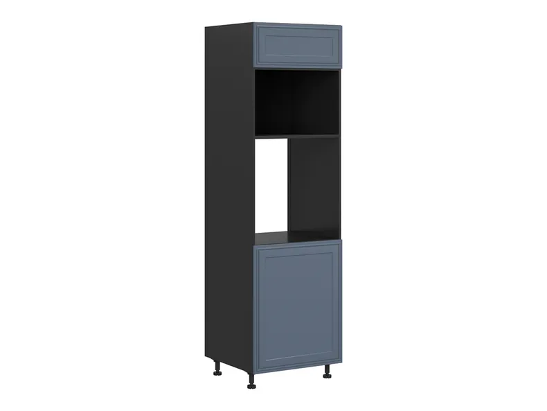 BRW Кухонный шкаф для встроенного духового шкафа Verdi высотой 60 см левый мистик матовый, черный/матовый FL_DPS_60/207_L/O-CA/MIM фото №2
