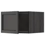 IKEA METOD МЕТОД, верхня шафа для холодильн / мороз кам, чорний / Лерхіттан, пофарбований у чорний колір, 60x40 см 294.673.14 фото
