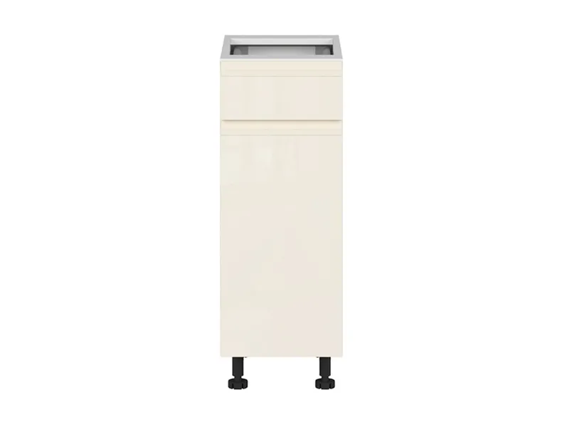 BRW Ліва кухонна шафа 30 см з висувними шухлядами з м'яким закриттям магнолія глянцевий, альпійський білий/магнолія глянець FH_D1S_30/82_L/STB-BAL/XRAL0909005 фото №1