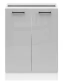 BRW Junona Line базовый шкаф для кухни 60 см светло-серый глянец, светло-серый глянец D2D/60/82_BBL-BI/JSZP фото thumb №1
