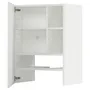 IKEA METOD МЕТОД, настінн шаф д / витяжки з полиц / дверц, білий / стенсундський білий, 60x80 см 595.044.71 фото