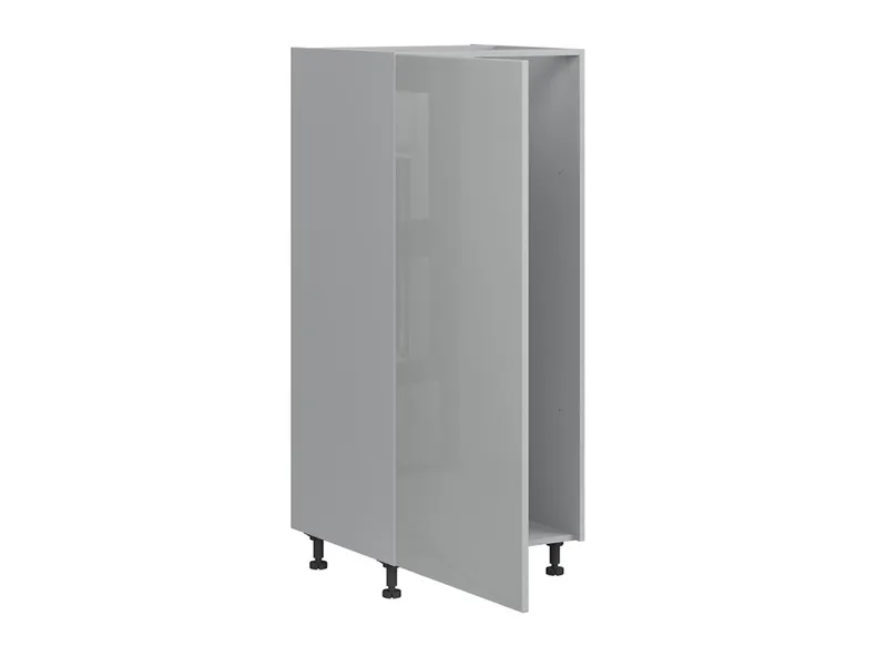 Кухонна шафа BRW Top Line 60 см ліва глянцева сіра для вбудованого холодильника, гренола сірий / глянцевий сірий TV_DL_60/143_L-SZG/SP фото №3
