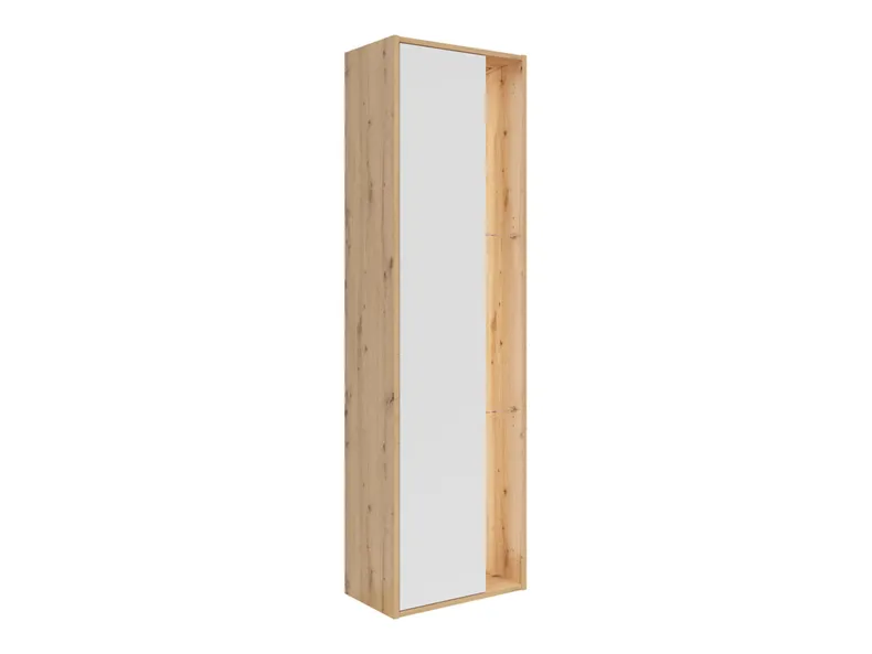 BRW Книжкова шафа Gap 52 см з дверцятами і полицями дуб ремісничий/білий, дуб ремісничий/білий SFW1D_A-DASN/BI фото №2
