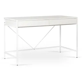 Письмовий стіл MEBEL ELITE ALLY, 123 см, Білий фото