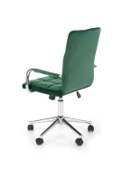 Крісло комп'ютерне офісне обертове HALMAR GONZO 4, темно-зелений оксамит фото thumb №2