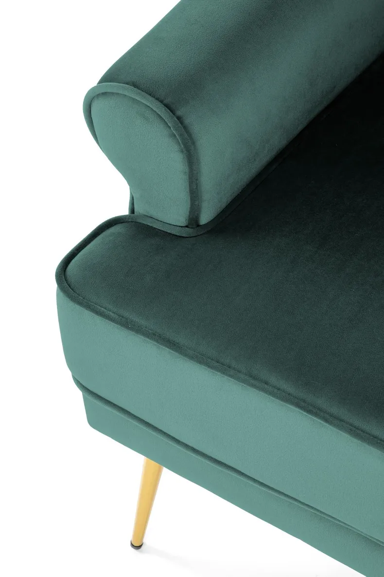 Кухонний стілець HALMAR SANTI темно-зелений/золотий фото №7