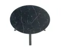Стол складной HALMAR VERTIGO 130-180x130 см, столешница - черный мрамор, ножки - черные фото thumb №7