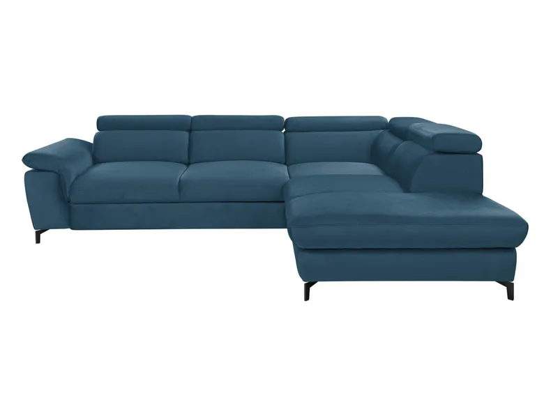 BRW Кутовий розкладний диван Алегра з ящиком для зберігання велюровий синій, Елемент 13 NA-ALEGRA-L-G2_B9CA45 фото №1