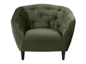 BRW Кресло Ria 1 стеганый велюр темно-зеленого цвета FO-RIA-1--VIC_68AC фото thumb №2