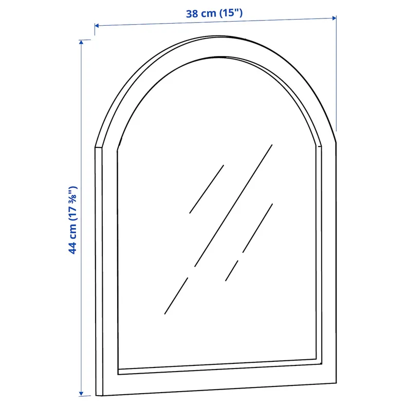 IKEA SMYGA СМИГА, зеркало настольное / настенное, светло-серый 905.105.87 фото №5