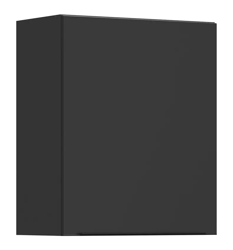 BRW Sole L6 60 см правый верхний кухонный шкаф черный матовый, черный/черный матовый FM_G_60/72_P-CA/CAM фото №2