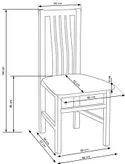 Кухонный стул HALMAR PAWEL дуб сонома/бежевый фото thumb №3