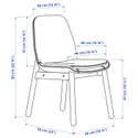 IKEA VEDBO ВЕДБУ / VEDBO ВЕДБУ, стіл+4 стільці, білий/береза, 160x95 см 193.068.83 фото thumb №7