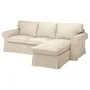 IKEA EKTORP ЕКТОРП, 3-місний диван із кушеткою, КІЛАНДА світло-бежевий 395.090.40 фото