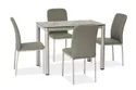 Стол обеденный стеклянный SIGNAL DAMAR, серый, 60x80 фото thumb №7