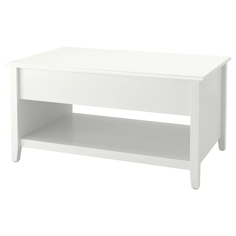 IKEA VITTERYD ВИТТЕРЮД, регулируемый журнальный стол, белый, 97 см 205.300.65 фото №1