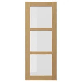 IKEA FORSBACKA ФОРСБАККА, стеклянная дверь, дуб, 40x100 см 505.652.56 фото