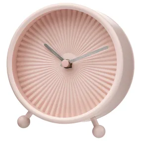 IKEA SNOFSA СНОФСА, настільний годинник, блідо-рожевий, 11 см 405.113.82 фото