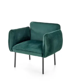 Крісло м'яке HALMAR BRASIL темно-зелений/чорний фото