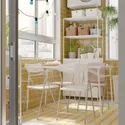 IKEA TORPARÖ ТОРПАРЁ, стол+4 складных стула, д / сада, белый / белый / серый, 130 см 894.948.66 фото thumb №2