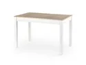 Кухонний стіл HALMAR MAURYCY 118-158x75 см дуб сонома / білий фото thumb №2