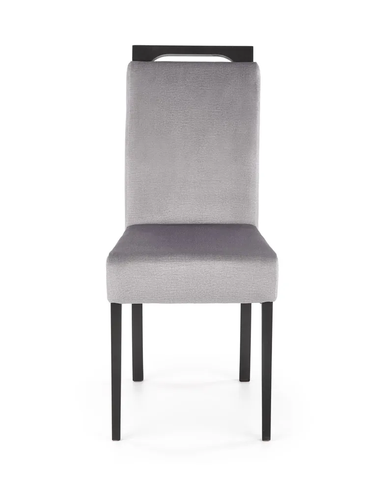 Кухонний стілець HALMAR CLARION 2 чорний /сірий фото №7