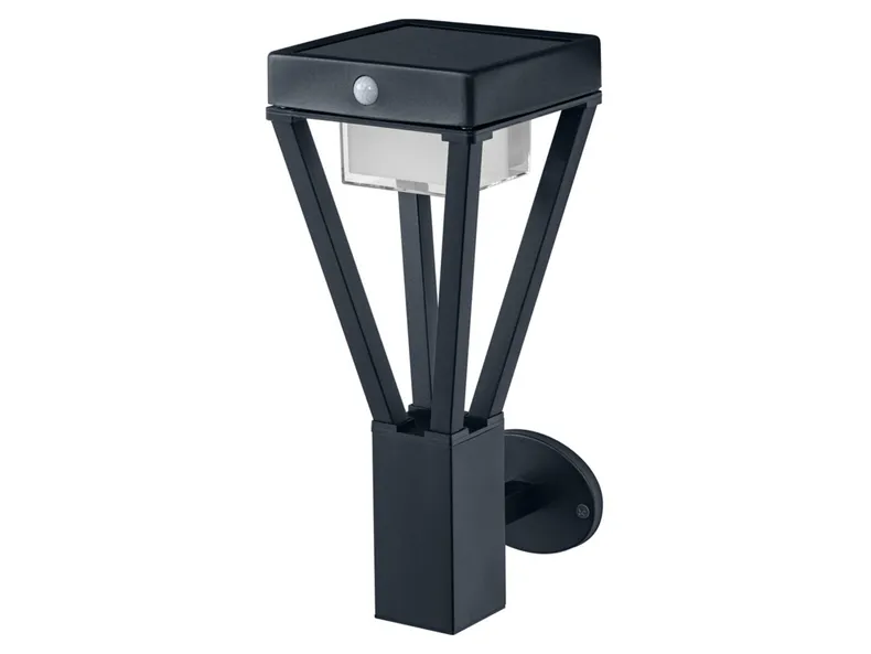 BRW Вуличний світлодіодний настінний світильник Endura Style 16 см з датчиком день/ніч чорний 093706 фото №1