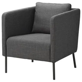 IKEA EKERÖ ЕКЕРЕ, крісло, СКІФТЕБУ темно-сірий 604.945.84 фото