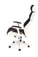 Крісло офісне, комп'ютерне HALMAR CHRONO, чорний/білий фото thumb №3