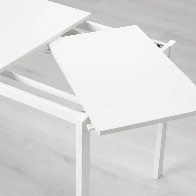 IKEA VANGSTA ВАНГСТА, розкладний стіл, білий, 80/120x70 см 003.751.26 фото №3
