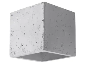 BRW Настінний світильник Quad бетонний сірий 067627 фото