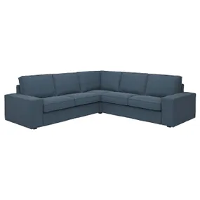 IKEA KIVIK КІВІК, кутовий диван, 4-місний, Синій. 194.847.38 фото